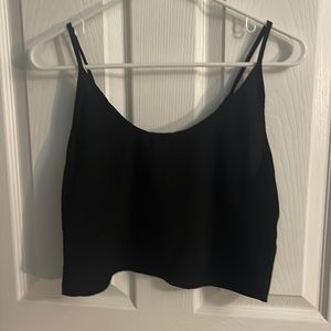 Basic Black Crop Top